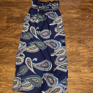 Purple Paisley Maxi Dress